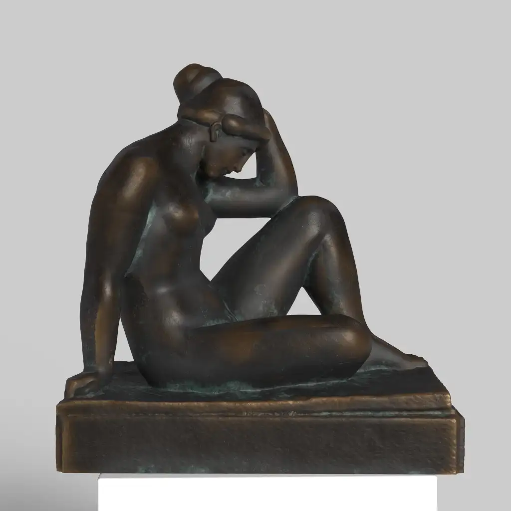 Skulptur des Mittelmeers, eine beeindruckende Replik von Aristide Maillol.