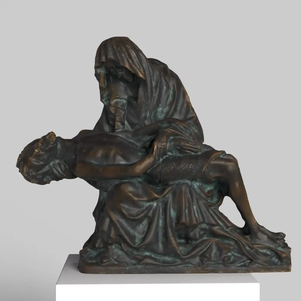 Skulptur der Pietà mit Maria und Jesus