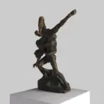 Skulptur der Ringer, inspiriert von Jef Lambeaux