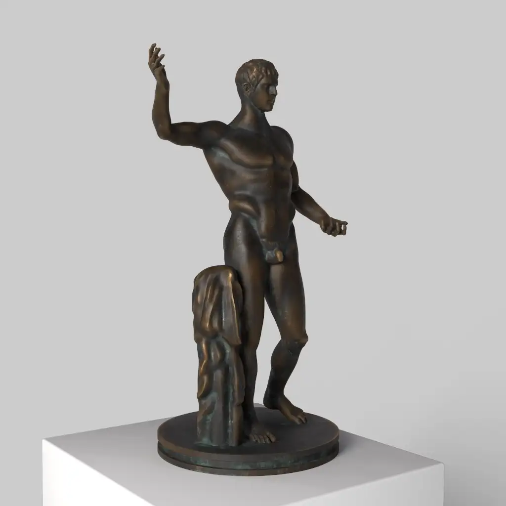 Replik der Statue von Germanicus, die die römische Kunst und Geschichte verkörpert.