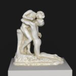 Skulptur von Vertumnus und Pomona, gefertigt aus hochwertigem Harz mit feinen Details.