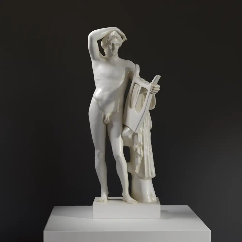 Statue von Apollo Lykeios in klassischem Stil.