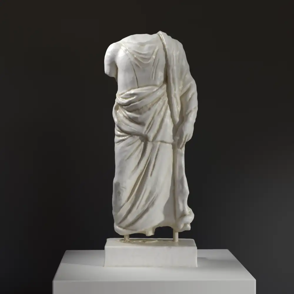 Replik der Statue des Asklepios aus hochwertigem Harz.