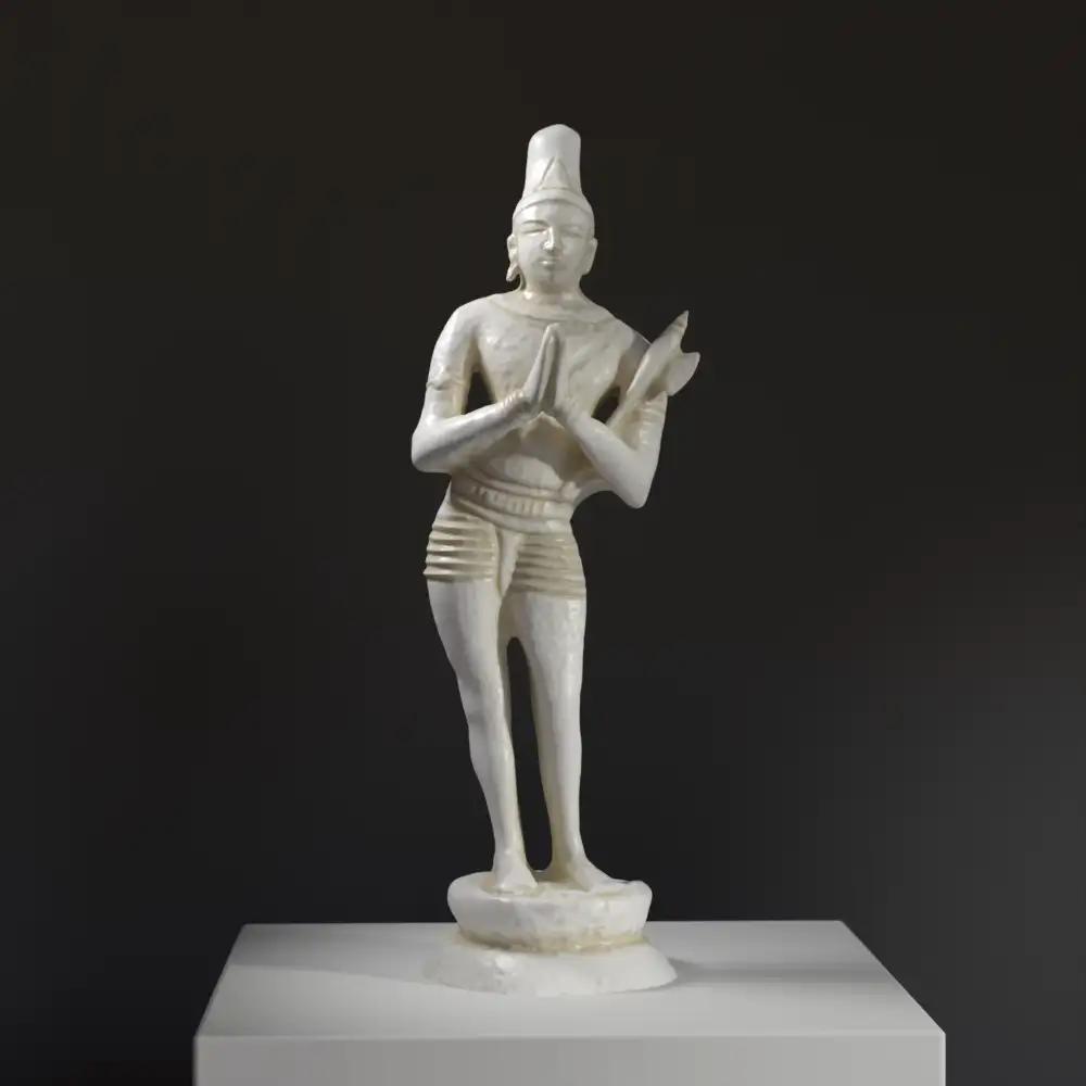Statue von Chandikeshvara Chandeshwara, eine Replik mit detaillierter Darstellung.