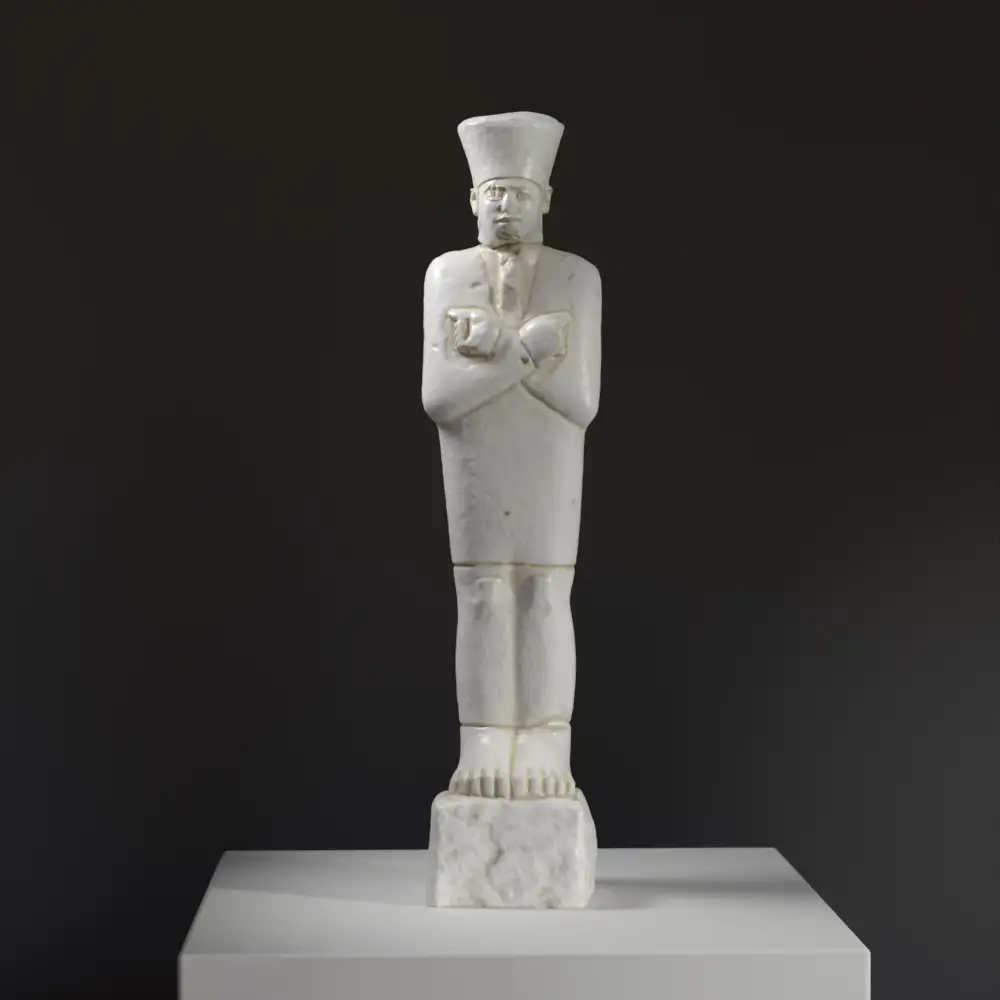 Statue von König Mentuhotep II. im Jubelgewand, eine Replik aus hochwertigem Harz.