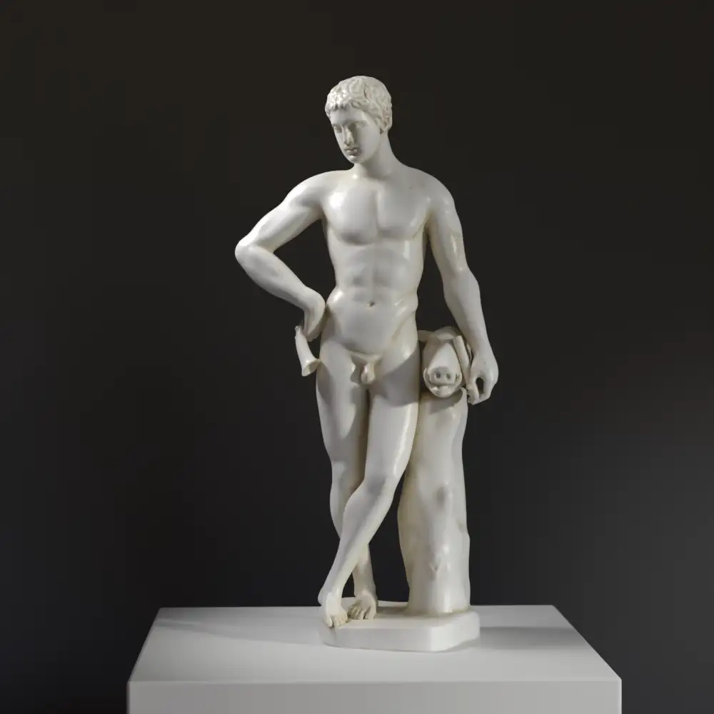 Statue von Meleager, eine Replik der griechischen Mythologie.