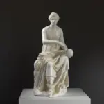 Replik der Statue von Urania, Muse der Astronomie.