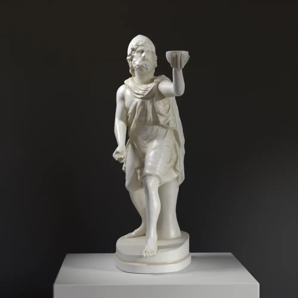 Replik der Statue von Odysseus, die den Zyklopen Polyphem darstellt.