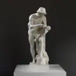 Skulptur des Kindes Ödipus, wiederbelebt durch den Hirten Phorbas