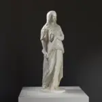 Replik der Erythräischen Sibylle aus hochwertigem Harz mit Marmor- und Bronze-Patina.