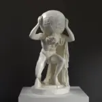 Replik der Skulptur des Farnese-Atlas, die Atlas zeigt, wie er die Himmelskugel trägt.