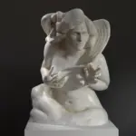 Replik der Harpyie Celaeno, eine klassische Skulptur aus hochwertigem Harz.