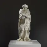 Replik der Skulptur 'Der Phlegmatiker' im Schloss Versailles, Frankreich
