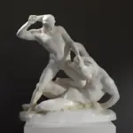 Skulptur von Theseus und dem Minotaurus im Jardin des Tuileries in Paris