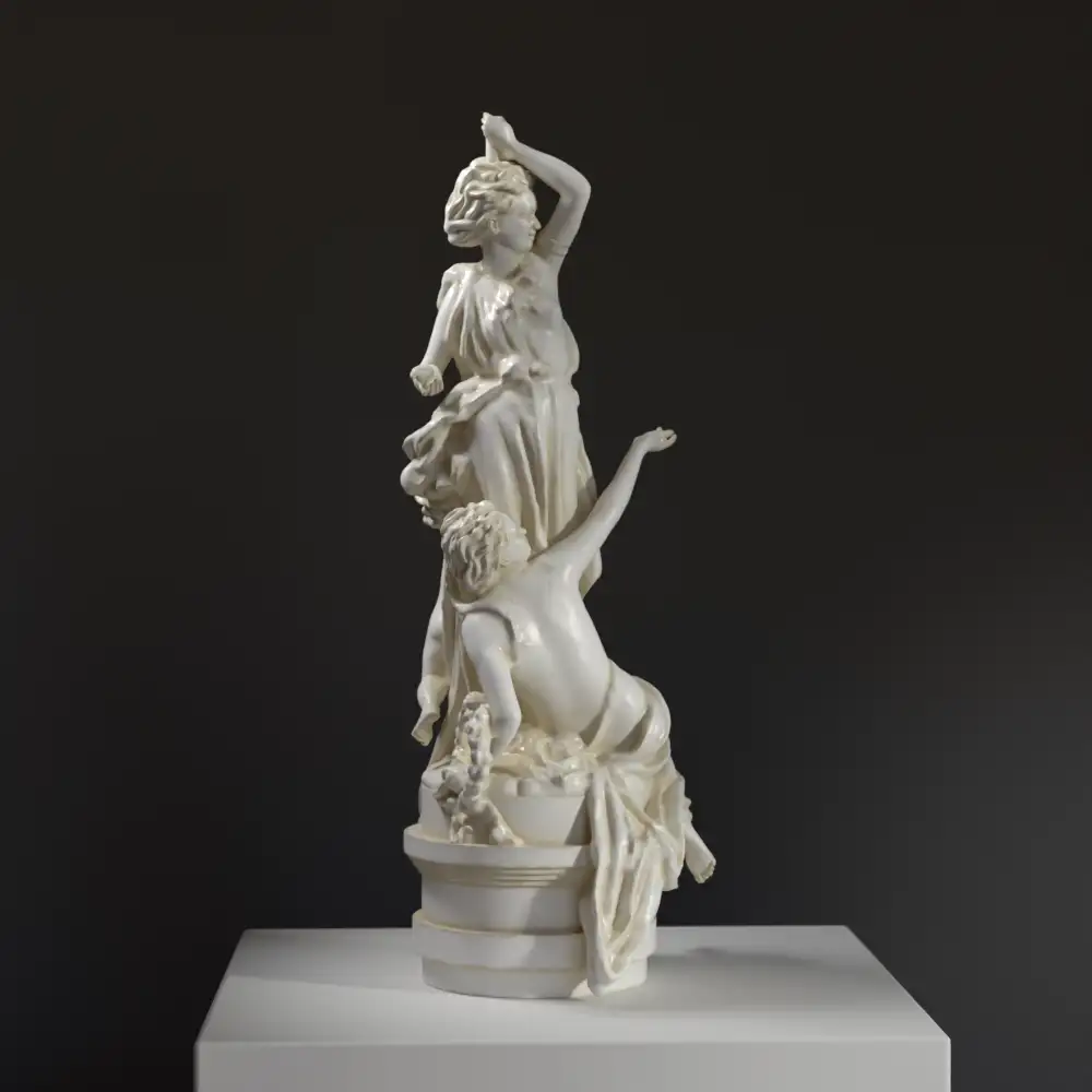 Replik der Torchère, eine neoklassizistische Skulptur von Albert Ernest Carrie Belleuse.