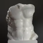 Skulptur des Torsos von Polyphemus aus hochwertigem Harz.