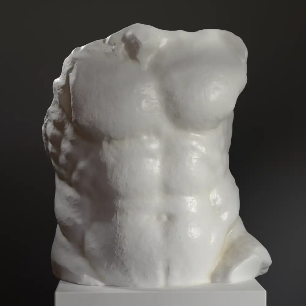 Skulptur des Torsos von Polyphemus aus hochwertigem Harz.