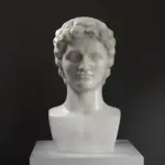 Büste des zweigesichtigen Janus mit beeindruckendem Marmor- und Bronze-Patina-Effekt.