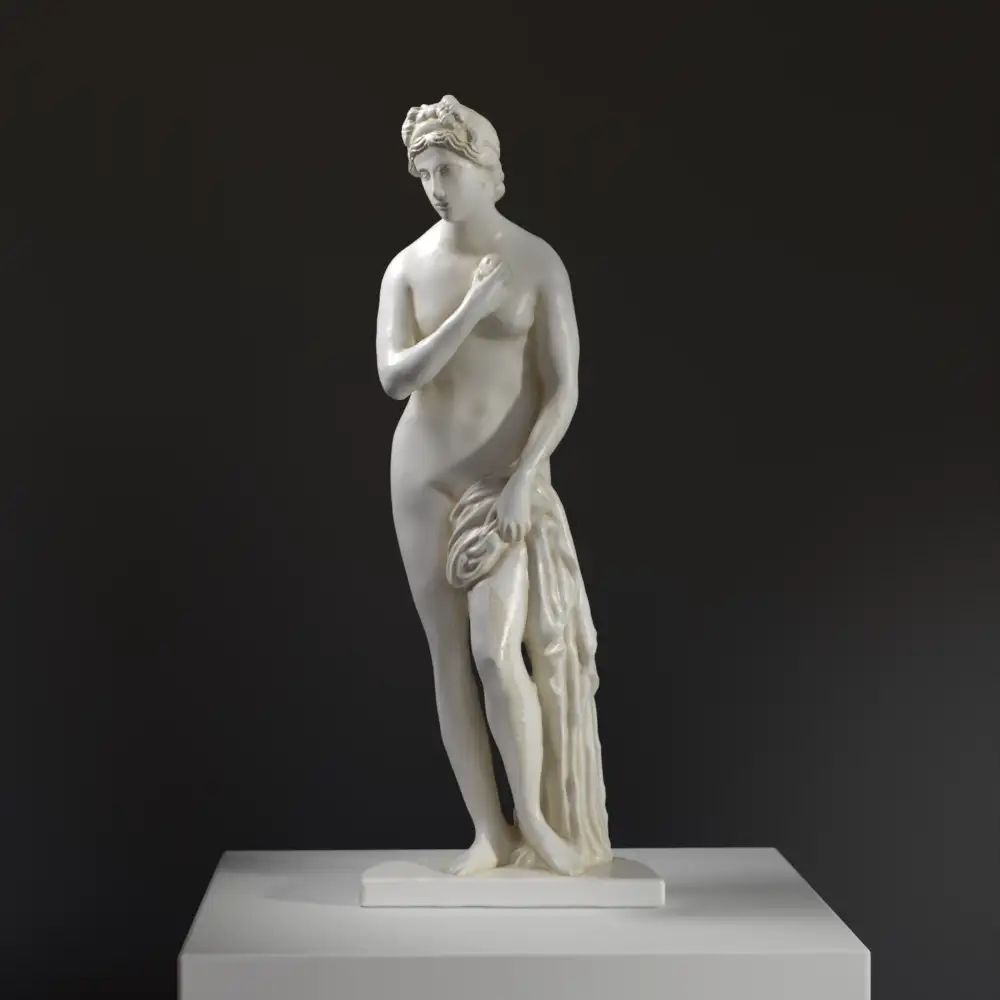 Replik der Venere Venus Skulptur aus hochwertigem Harz mit Marmor-Effekt.
