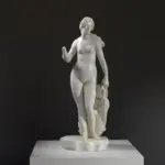 Replik der Skulptur der Venus mit Muschel im Warandepark Brüssel