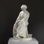 Skulptur des Winters im Staatlichen Hermitage Museum St. Petersburg, detailreiche Replik.