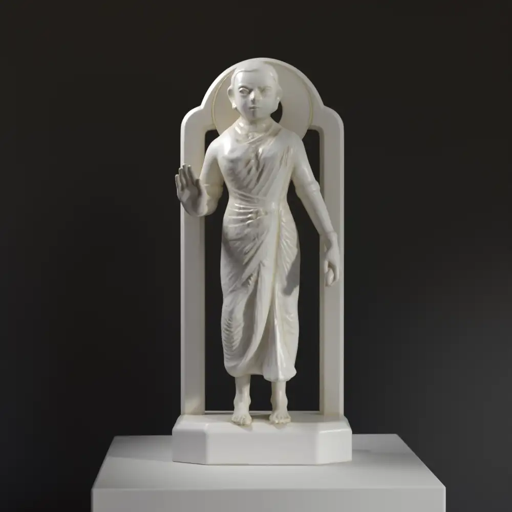 Skulptur von Lakshmi in detailreicher Ausführung.