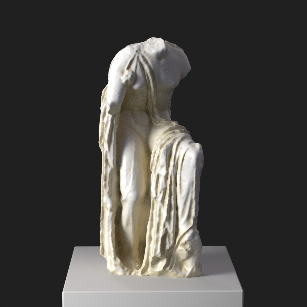 Nachbildung der Statue von Hygieia, die die Göttin in einer anmutigen Haltung zeigt.