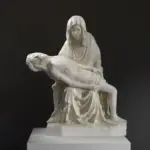 Skulptur der Pieta von Jedlka mit Maria und Jesus