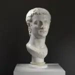 Büste von Caligula, eine Replik eines römischen Kaisers.