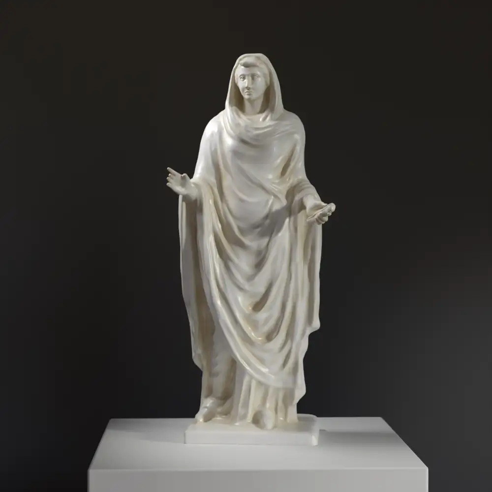 Skulptur der jüngeren Octavia in detailreicher Ausführung.