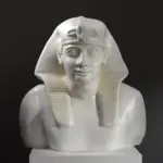 Büste von Ptolemaios I aus Basalt, im British Museum London.