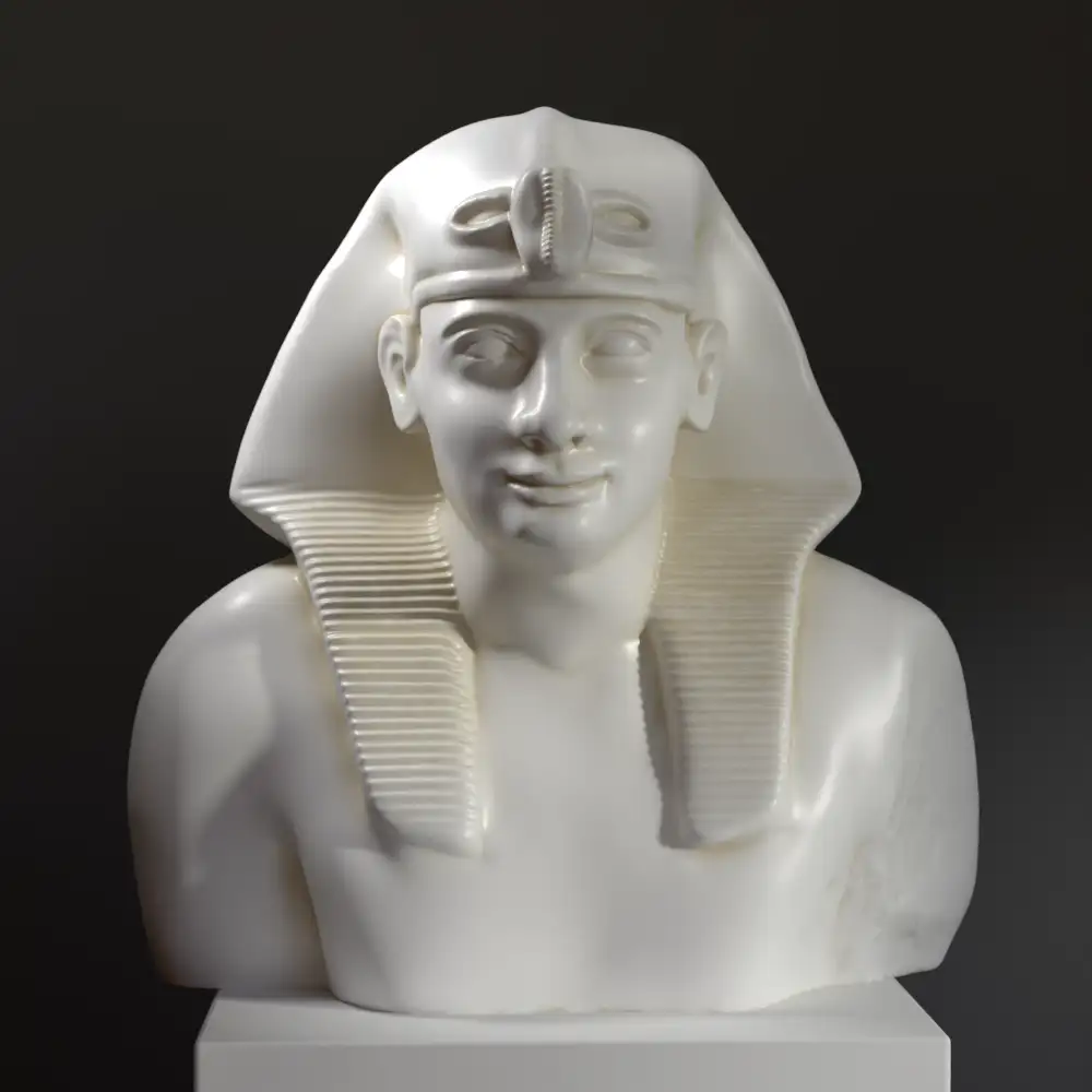 Büste von Ptolemaios I aus Basalt, im British Museum London.