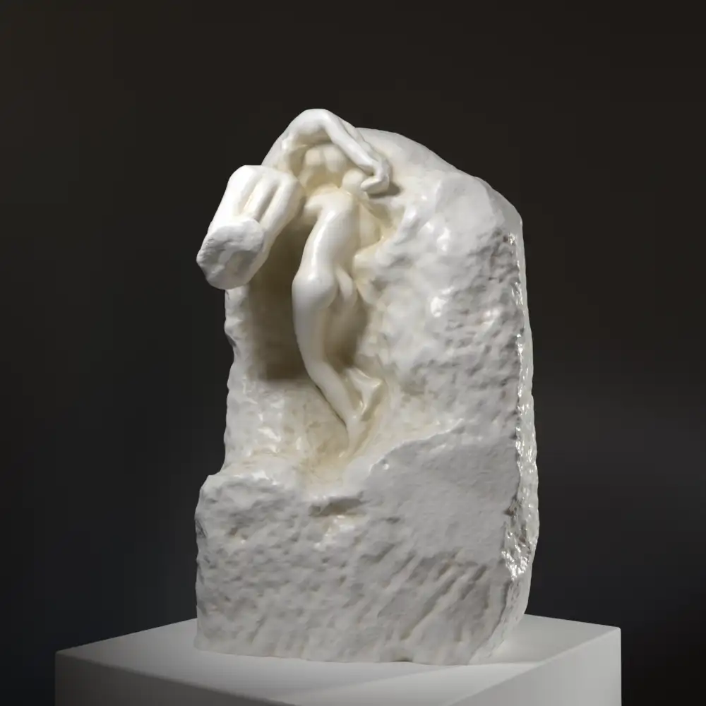 Replik der Skulptur der Erde und des Mondes mit Andromède und Fatigue.