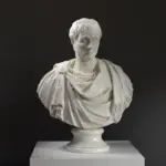 Büste von Nerva, detailreiche Darstellung eines römischen Kaisers.