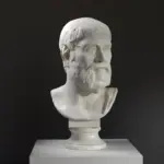 Büste von Pindar, antike griechische Skulptur