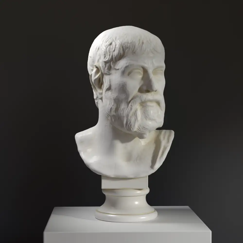 Büste von Pindar, antike griechische Skulptur