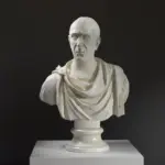 Büste von Quintus Cicero, antike römische Skulptur