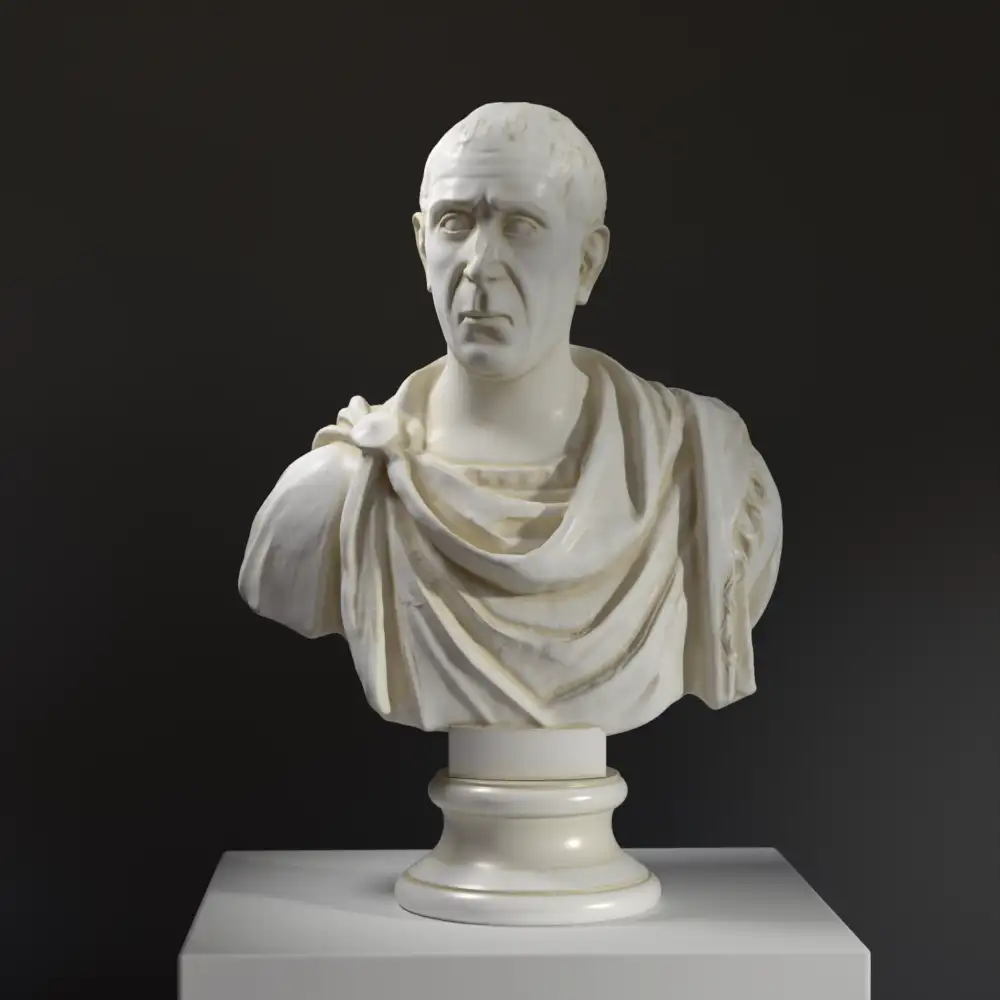 Büste von Quintus Cicero, antike römische Skulptur