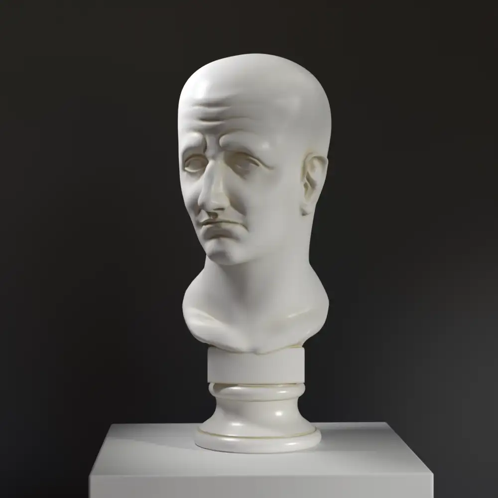 Büste von Scipio Africanus, detailreiche Replik aus hochwertigem Harz.