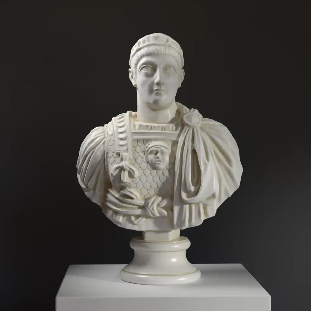 Büste von Theodosius II im Louvre Lens, Frankreich