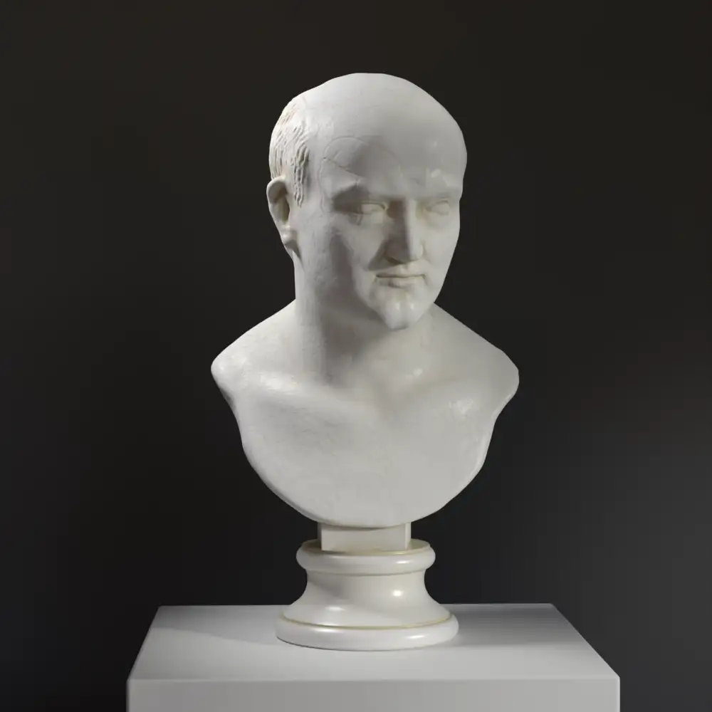 Büste eines älteren Römers im Staatlichen Hermitage Museum St. Petersburg.