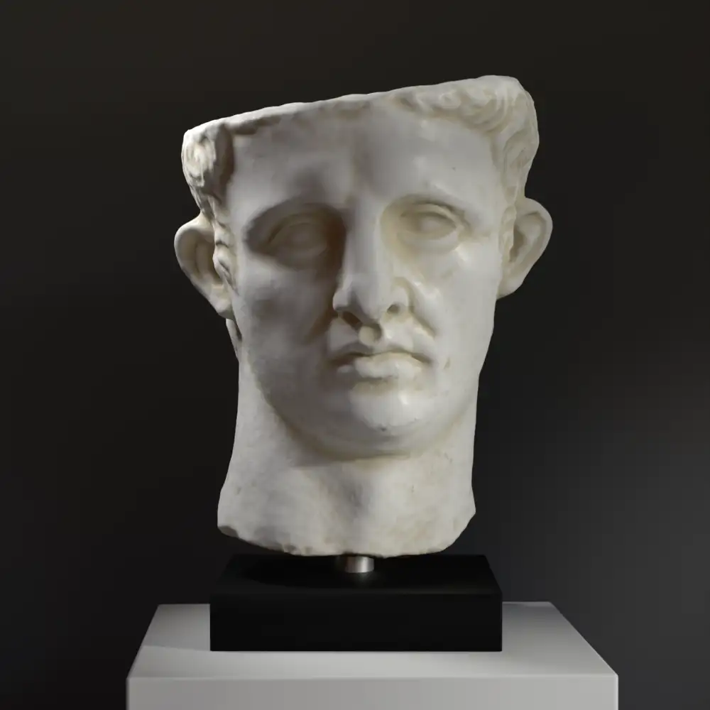 Büste von Claudius, eine exquisite Replik aus hochwertigem Harz.