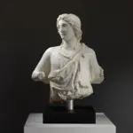 Skulptur des dionysischen Charakters, handgefertigt aus hochwertigem Harz