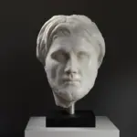 Büste von Diphilus, ein antikes Porträt des griechischen Dichters.
