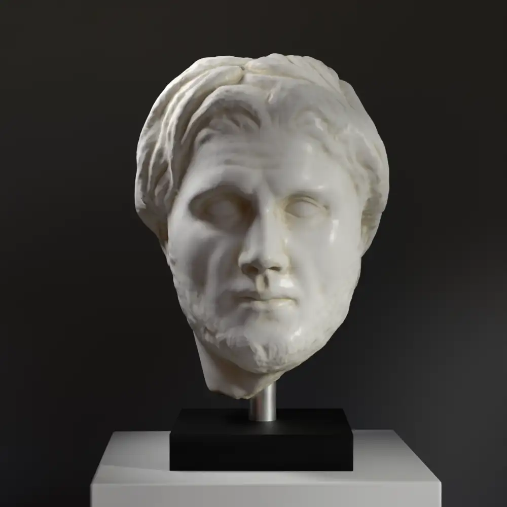 Büste von Diphilus, ein antikes Porträt des griechischen Dichters.