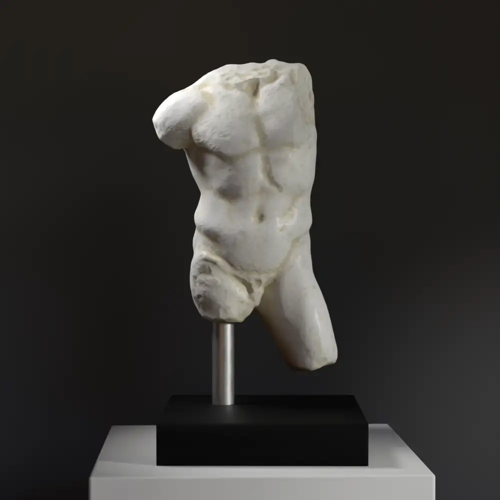 Replik des griechischen männlichen Torsos aus hochwertigem Harz
