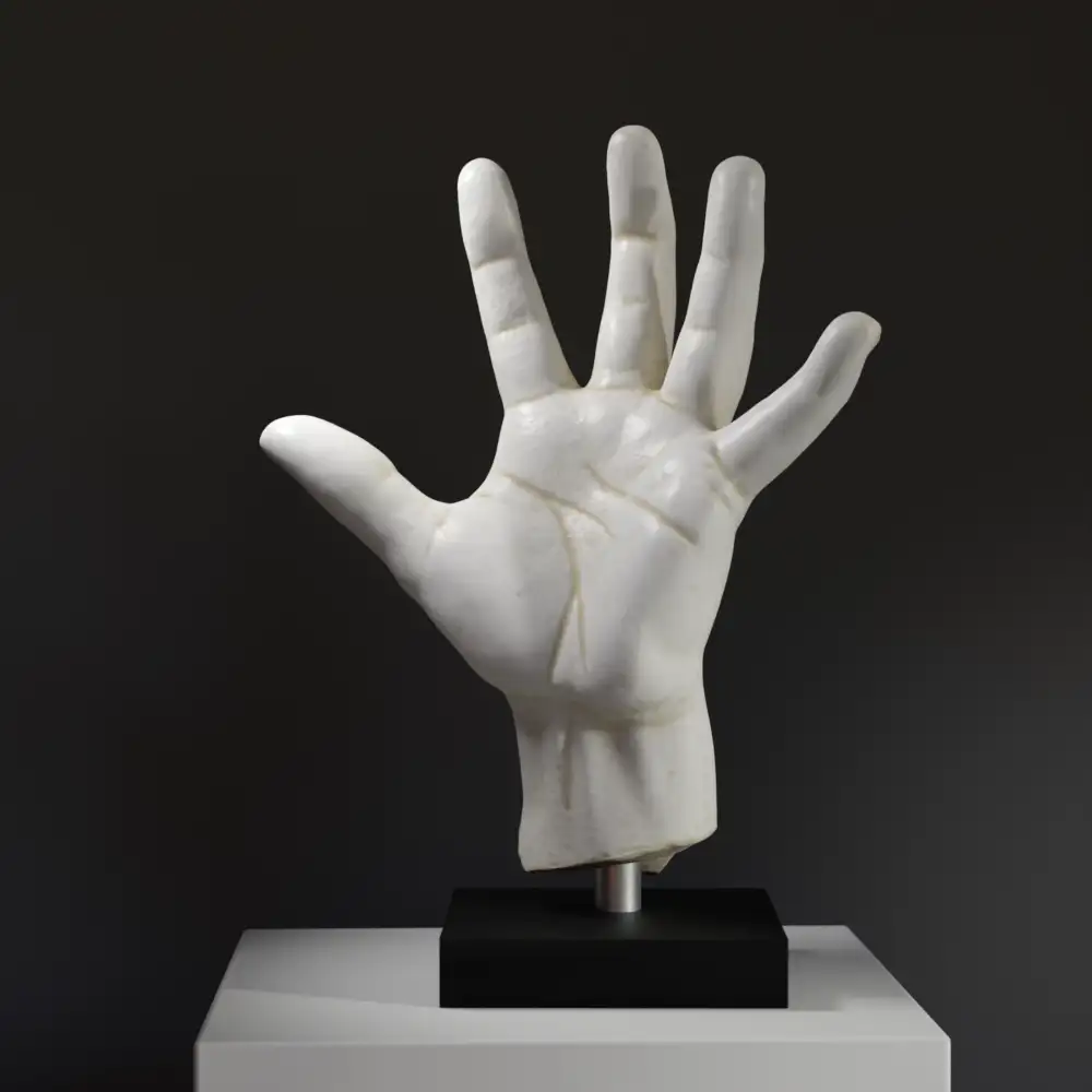 Replik der Hand des Genius der Freiheit La Marseillaise aus hochwertigem Harz.