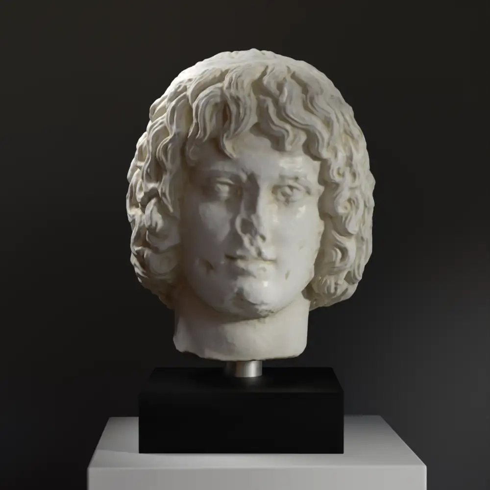 Büste von Eubouleus, detailreiche Replik aus hochwertigem Harz.
