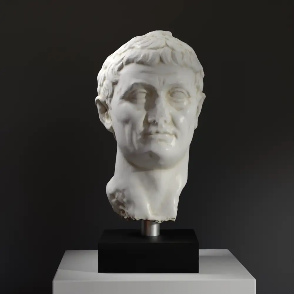Büste von Marcus Antonius aus hochwertigem Harz