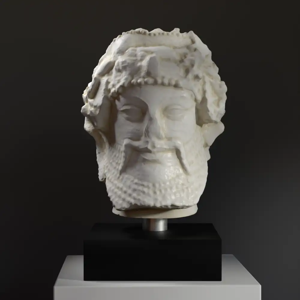 Büste von Priapus, Gott der Fruchtbarkeit, aus hochwertigem Harz.
